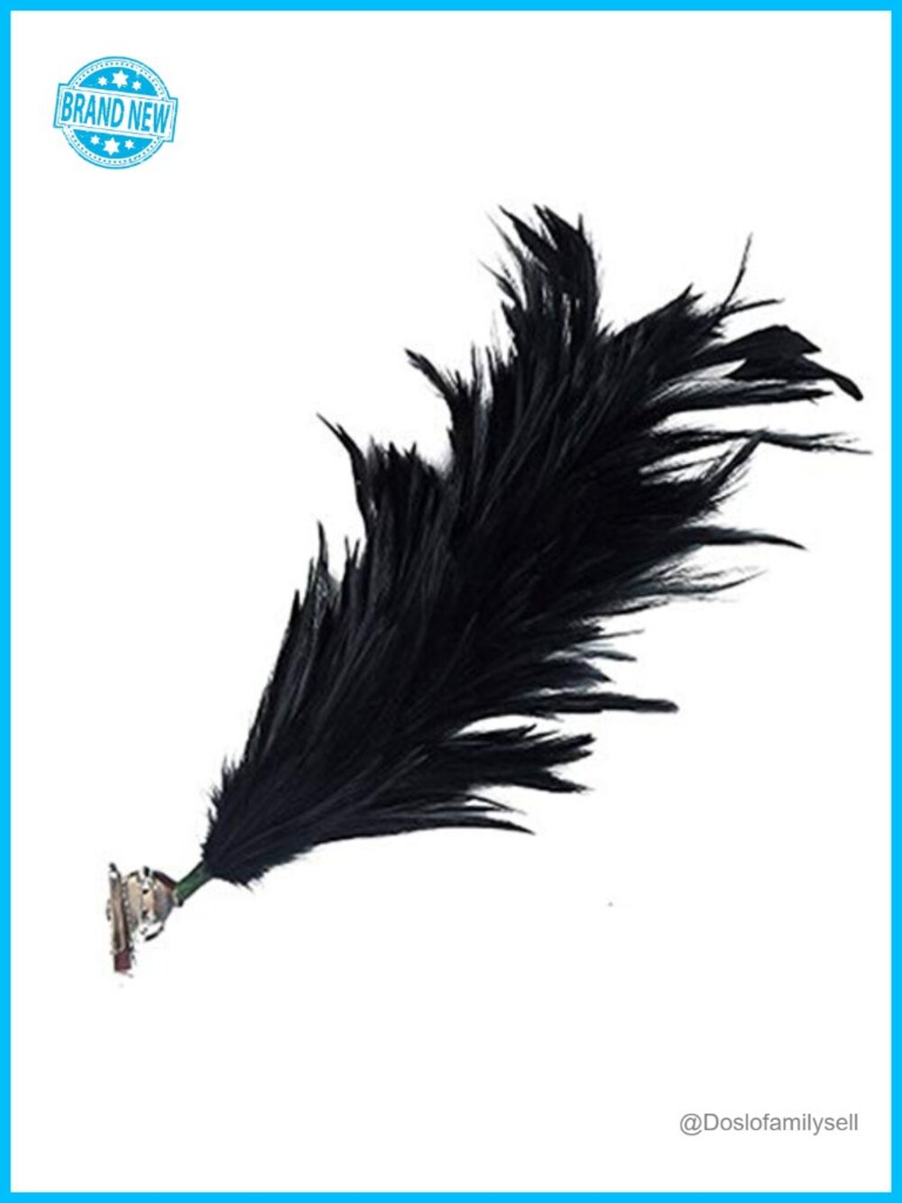 Handmade Vintage Feather Flowers Headdress Hair Clip